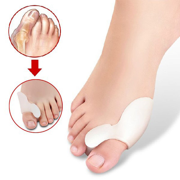 1 Pair Of Hot Sale Toe Separators Gel Orthotics Stretchers Straightener Hallux Valgus Bunion Foot Tool