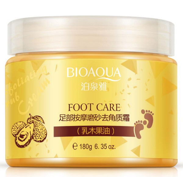 Hot Sale BIOAQUA 24K GOLD Shea Buttermassage Cream Peeling Renewal Mask Baby Foot Skin Smooth Care Cream Exfoliating Foot Mask