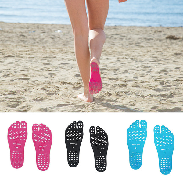 Beach Invisible Anti-slip Insole Heat Insulation Adhesive Foot Sole for Protective Beach Soles Sticker Waterproof Feet Pad Mat