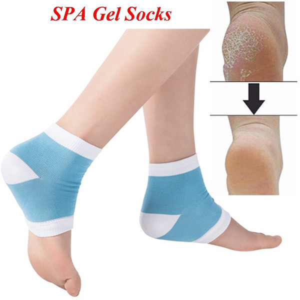 1 Pair Moisturizing Socks 4 Colors Reusable SPA Gel Heel Socks Exfoliating Treatment Smooth Mask Foot Care Tools Foot Treatment