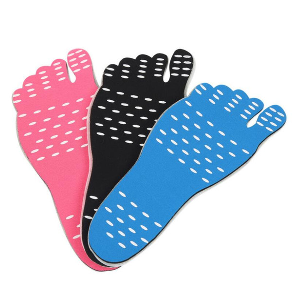 Nakefit Adhesive Shoes Waterproof Foot Pads Stick Flexible Feet Protection Sticker Shoes For Beach Pool LX3866