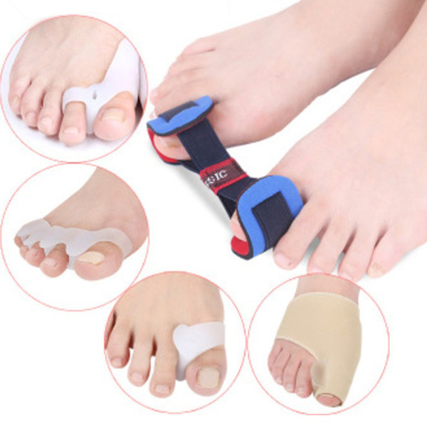 9pcs/set Bunion Orthotic Hallux Valgus Rectification Set Toe Care Toe Separator Silicone Thumb Valgus Corrector