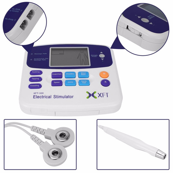 Professional XFT-320 Electrical Stimulator Massager Dual Tens Machine Digital Massage Body Relaxation