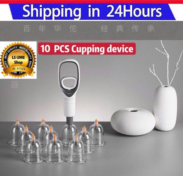 UME-suction cupping equipment set, massage tank, thickening explosion proof vacuum suction tank, Cupping Therapy-10pcs