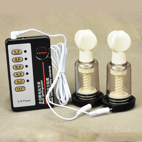 Medical Material Electric Shock Therapy Breast Sucker Stimulator pussy sucker Cupping Massager Sex toys for Women