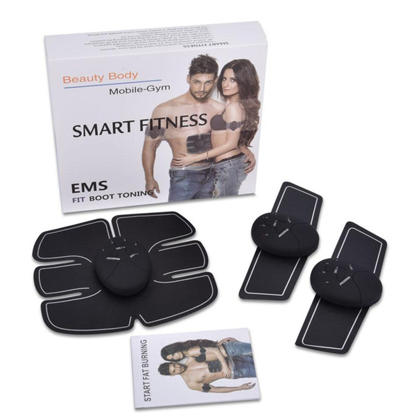 DHL Wireless Muscle Stimulator EMS Stimulation Body Slimming Massager Beauty Machine Abdominal Muscle Exerciser Training Device Body Massage