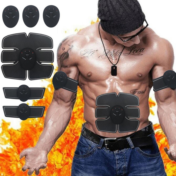 Electric Abdominal Muscle Stimulator Exerciser Trainer Smart Fitness Gym Weight Loss Stickers Pad Body Training Massager Belt for Unisex