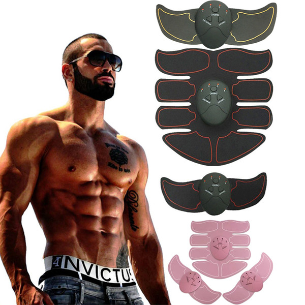 Electric Abdominal Muscle Stimulator Exerciser Trainer Unisex Smart Fitness Gym Weight Loss Stickers Pad Arm Body Training Massager Belt