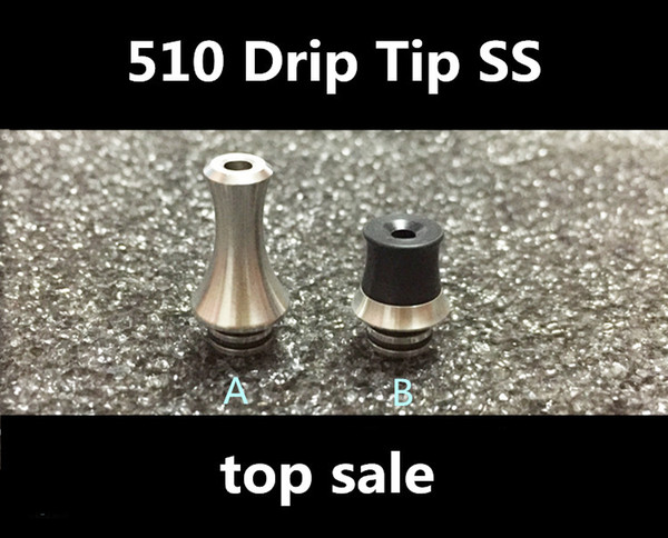 The 510 drip tips ss for the 510 tanks and RDA RTA RBA atomizers ecig with the good quality and top sale DHL Free shipping