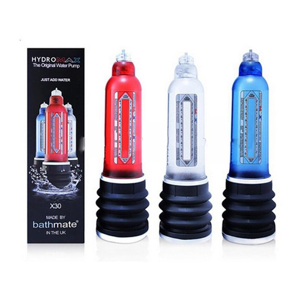 Hydrotherapy X30 Penis Enlargement Vacuum Pump with shower Strap Penis Extender Cock Pump Penis Enlarger Adult Sex Toys For Men