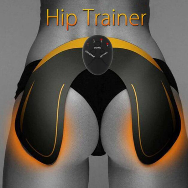 EMS Hip Trainer Muscle Stimulator ABS Buttock Tighter Lifter Massager Electric Vibration Muscle Stimulator Relaxtion Machine Box Package DHL