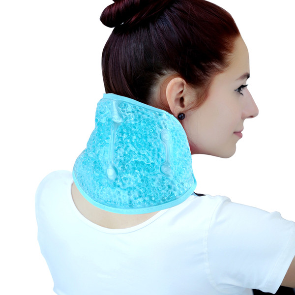 ice Pack for Neck Shoulder,Hot/Cold Therapy Wrap with Gel Beads for Shoulder Neck Pain Relief