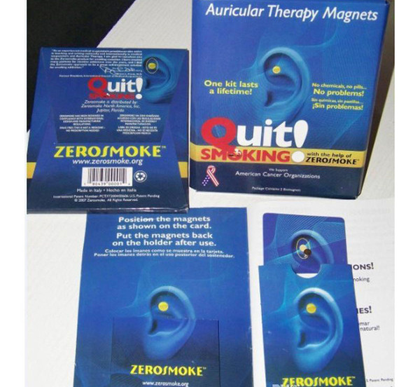 Hot TV product Zerosmoke Auricular Therapy Magnets Quit Smoking Healthy Care The Help Of Zero Smoke DHL free