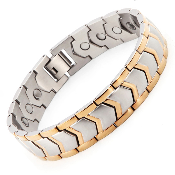 Factory Directly Selling Stainless Steel Or Titanium Bio Magnetic Therapy Bracelet Pain Relief for Arthritis and Carpal Tunnel