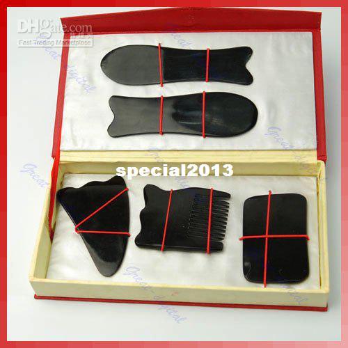 Wholesale - Free shipping! Traditional Acupuncture Massage Tool Set Gua Sha Guasha