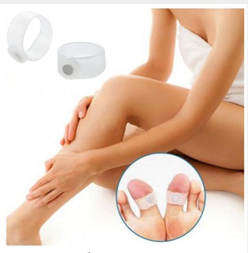 2pcs/pair Magnetic Therapy Slimming Products Fast Lose Weight Burn Fat Reduce Fats body Silicone Foot Massage Magnetic Toe Rings