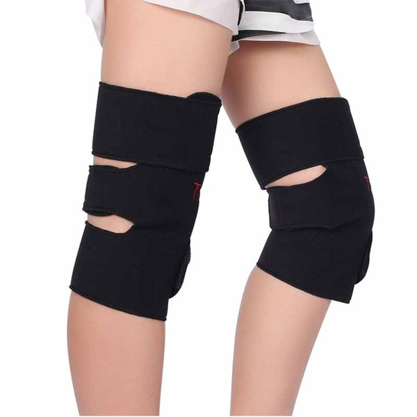 1Pair Tourmaline Self Heating Kneepad Magnetic Therapy Knee Support Tourmaline Heating Belt Knee Massager