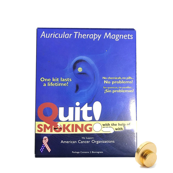 New Stop Quit Smoking ZeroSmoke Patch Healthy Care Ear Magnetism Paste Help Zero Smoke Auricular Therapy Magnets With Logo Package