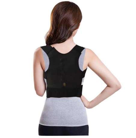 Shoulder Brace Magnetic Therapy Back Support Prevent Humpback Health Care Standing Straighten