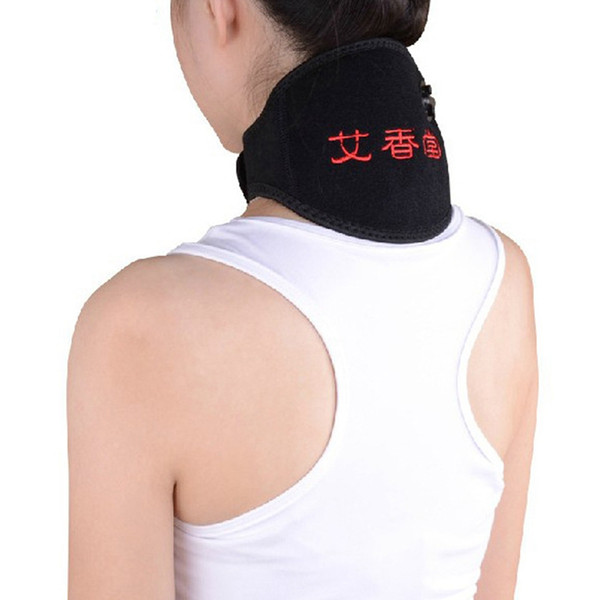 Health Care Adjustable Wormwood Far Infrared Magnetic Heating Therapy Pain Relief Neck Wrap USB port High elasticity Relaxation