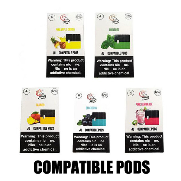 juul Eonsmoke Pods device Pods Cartridges 6 Flavors Mango Pink lemonade blueberry eon device pods For Vaporizer Vape coco Cartridges