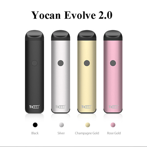 100% Original Yocan Evolve 2.0 Starter WAX Kit Preheat VV Battery Variable Voltage with Magnetic Connection 3 in 1 Vaporizer Vape Cartridge