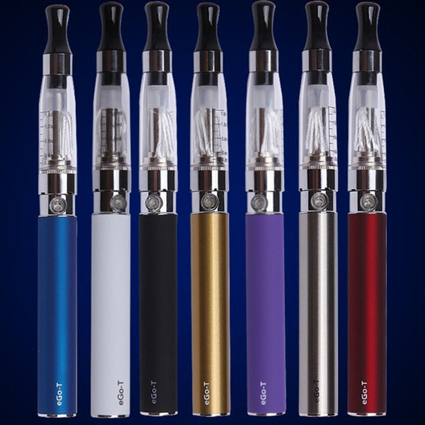 E Cig Starter Kit EGO CE4 Electronic Cigarette Blister Packing Kit 650mah 1.6ml Single EGO-T Battery Clearomizer Atomizer Vaporizer Vape Pen