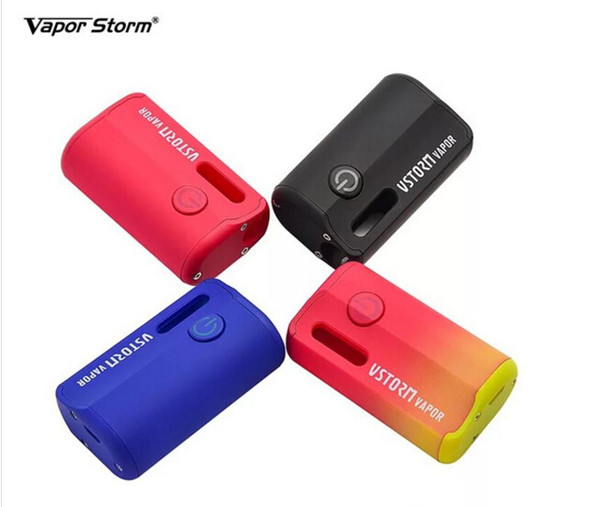 New Authentic Vapor Storm M1 Vape Box Mod 800mAh Adjustable Voltage Battery Support 12mm Cartridge 4 Colors Preheat Battery E-cigarettes Box