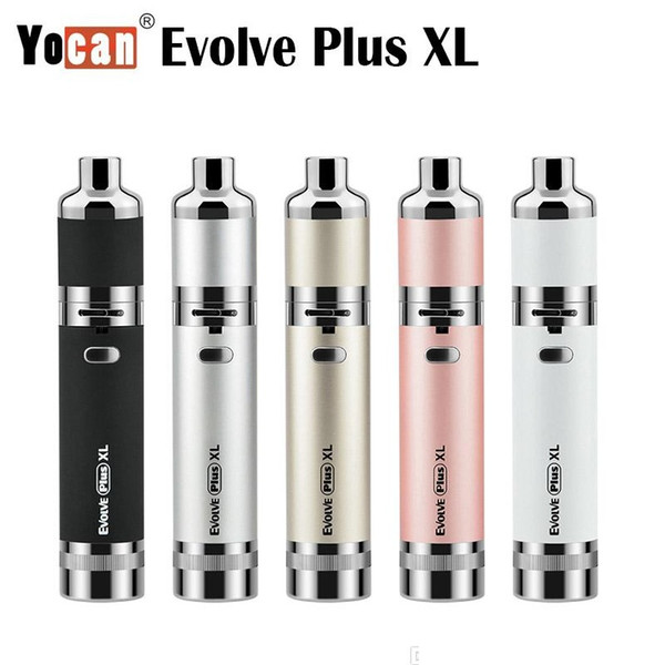 2019 Yocan Evolve Plus XL Starter Kit Wax 1400mah Dab Pen Vaporizer Kit with Silicon Quad Quartz Rod Coil vs hive 2.0