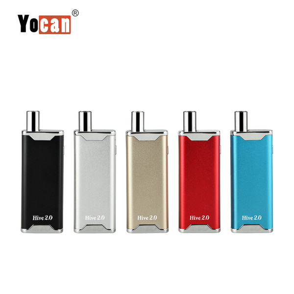 1pc Yocan Hive 2.0 Kit 2 In 1 Vape For Wax & Oil 650mAh Battery Box Mod Vape Pen Authentic