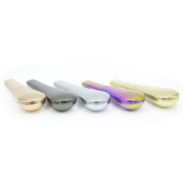 HOT Rainbow Smoking Pipes Metal Magnet Smoking Pipe Zinc Alloy Magnetic 95mm Length 24mm diameter Tobacco Pipes Cigarette Smoking Pipes
