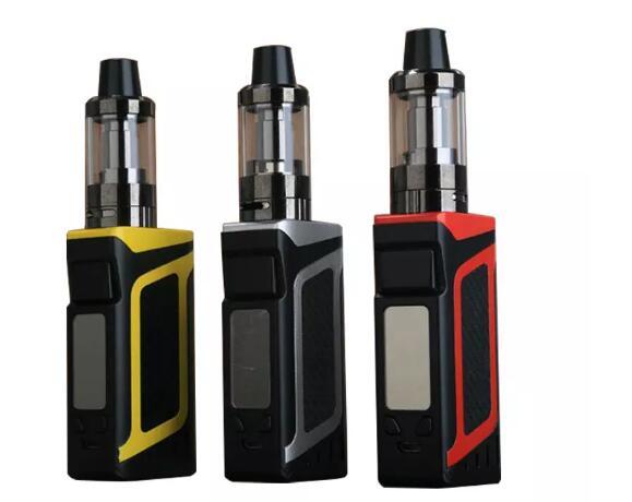 80w Vape Mods Starter Kits 2000mAh Battery Box Mod With 0.5ohm 3.5ml Tank Atomizer 510 Thread Cheap Electronic Cigarette Kit