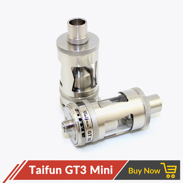 Wholesale- New SXK Taifun GT3 III Mini Rebuildable Tank Atomizer Clone with Glass Tube for 510 E Cigarette Box Mod