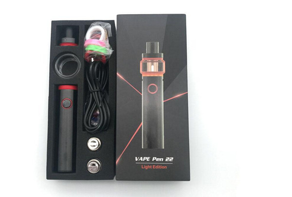 Hot!Vape Pen 22 Kit Light Edition 1650mAh Battery with 4ml LED Base Tank For Mesh & Strip Coils