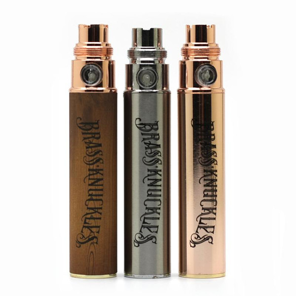 Brass knuckles preheat battery 650mAh 900mAh vapor pen adjusted vv battery fit 510 thread ceramic Cartridges tank pre heating vape pen.