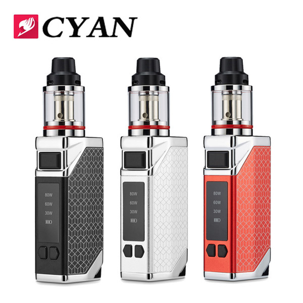 L-3 80W Starter Kit 2200mah 18650 Battery Electronic Cigarette Kit with 3.0ML Atomizer Mod Vape Box Mod Vape