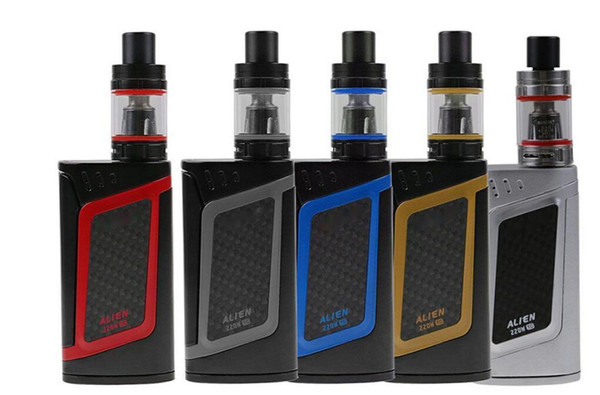 Hot Sale Top Quality style Alien 220W Electronic cigarettes Kit 5 Colors For Choose Health Cigarettes Mods