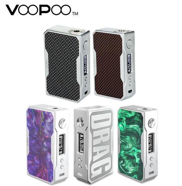 VOOPOO Drag Box Mod 157W TC Box Mod 157W By 18650 Battery Not Included & 0.05-3.0ohm Coil Electronic Cigarette Box Mod