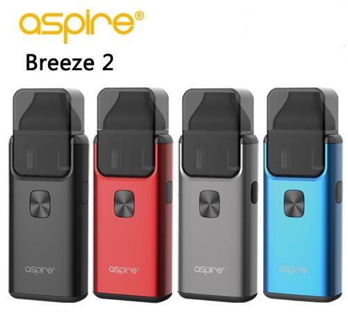 Electronic Cigarette Aspire Breeze 2 AIO Vape Kit Built-in 1000mAh Battery 3ml/2ml Tank Atomizer vaporizador Hot