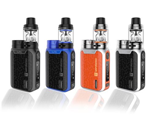 Cigarette Vape Pen Kit 80W SWAG Box Mod NRG SE Tank (3.5ml)/Mini (2ml) Tank No 18650 Battery E-Cigarettes Vape Mod