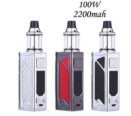 100W box mod electronic cigarette kit 2200mah evaporator smoke vaper vape pen Huge vaporizer e-cigarettes hookah kits