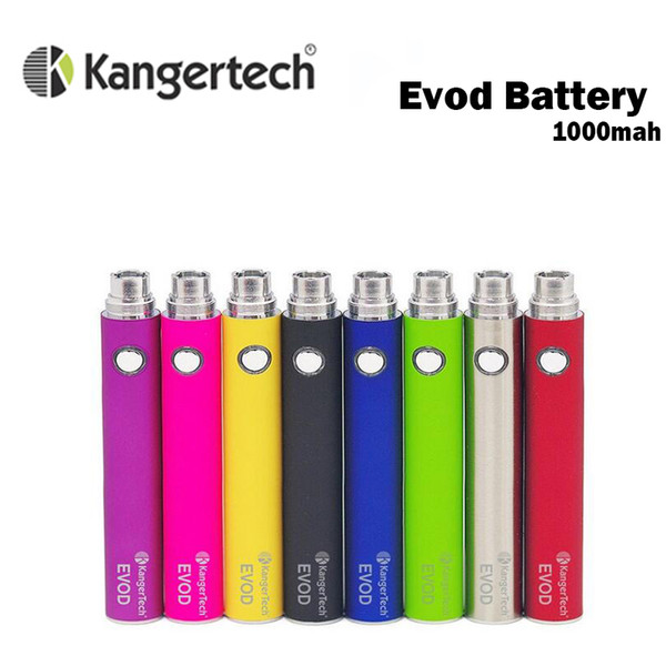 Hiot 5pcs/lot Kanger Evod battery 1000mAh Work with Evod/ T2 /T3s/ MT3S / Protank/Aerotank series