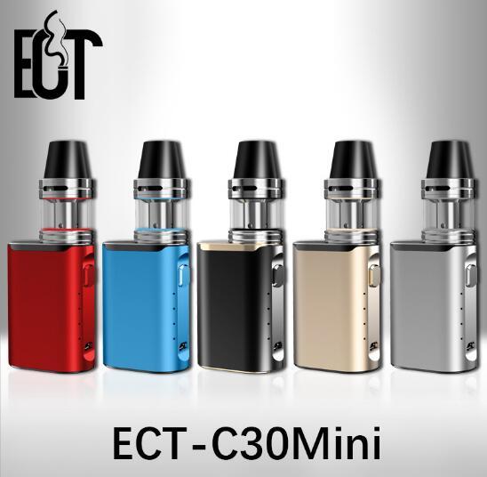 Hot Sale ECT C30 electronic cigarette Kits Mini 30w electronic vape mod kit Health Cigarettes Mods