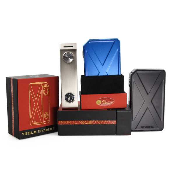 Hot teslacigs Tesla Invader 3 III 240W Box Mod Invader 3 vape Mod for 510 Thread Electronic cigarette Mod vape VS 157w