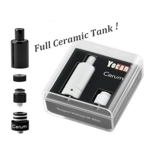 Yocan Cerum Atomizer Full Ceramic Wax Vaporizer With Quartz Dual Ceramic Donut Coil Fit Yocan Evolve Plus Battery