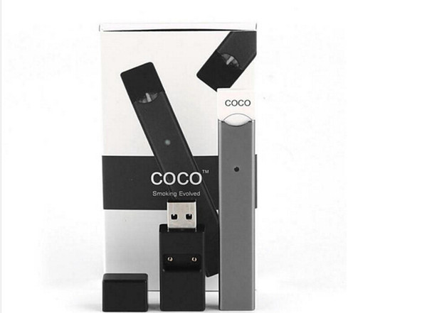 COCO E Cigarette Vape Kit 220mAh Vaporizer Pen Square Battery Kit 0.7ML Empty Pod Starter Kits Vape Pen E Cig Single Kit