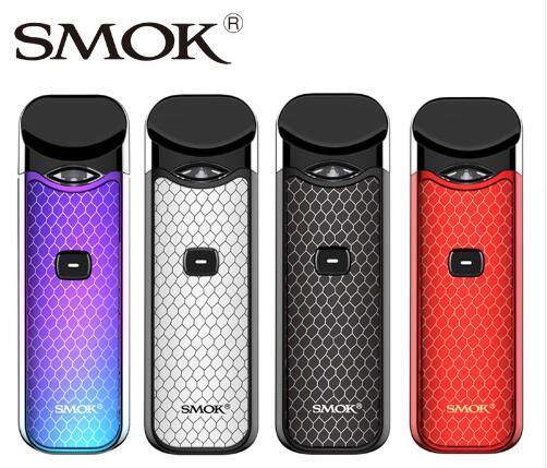 Smok Nord Pod vape Kit with 1100mAh Battery 3ML Cartridge mesh coil Electronic Cigarette Vape pod kit vs SMOK novo