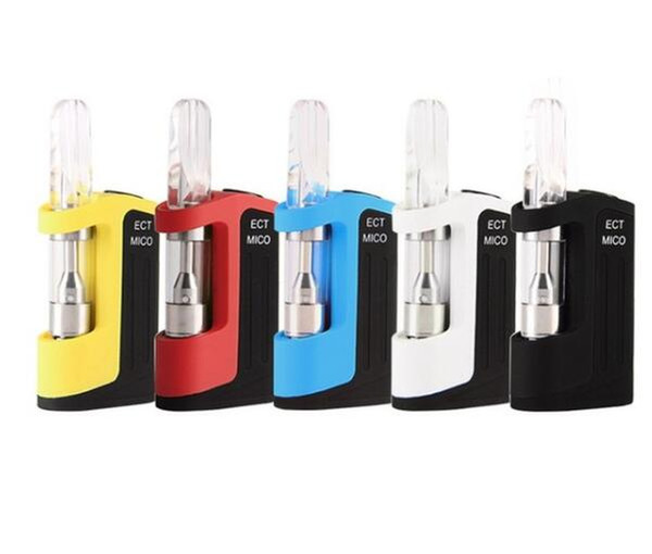 ECT Vape Atomizer Vaporizer Kit 5 Colors Adjustable Mini 0.5ml Cartridge 650mAh Battery Mico E-Cigarette kits