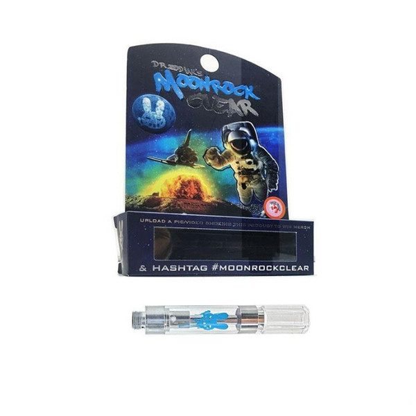 Moonrock Clear Vape Carts Moon Rock Clear Vaporizer Cartridges G5 Cartridge 7 flavors sticker vape cartridge packaging Dank Vapes