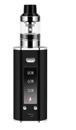 80W Box Mod Huge Vapor 2000Ah build-in battery Thick Vaporizer Hookah Shisha Pen E Cig Smoke LED Electronic Cigarette vape Kit